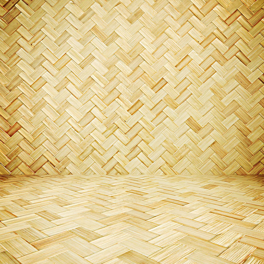 Bamboo wicker woven background